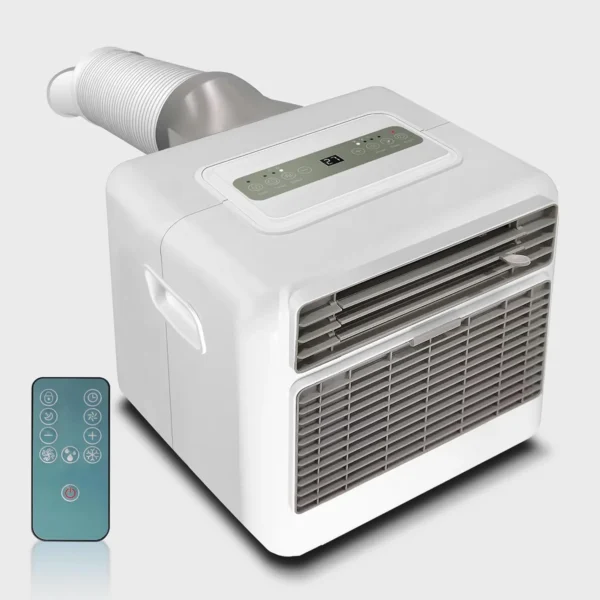 Portable Air Conditioner for Camping, 3300BTU, 436W AC Unit Fast Cooling Down to 60°F, Tent,3 Cooling Modes, 24 Hour Timer(Grey) — Portable
