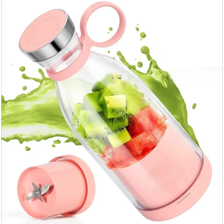 380ML Juicer USB Rechargeable Blender Fresh Fruit Juicer Portable Juice Bottle Mini Fast Electric Blender Smoothie Ice Maker — Generic