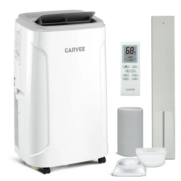 12000 BTU Portable Air Conditioner 3-in-1 Room AC Unit Cooler Dehumidifier Fan With Remote Window Kit Cools 550 Sq Ft Bedroom — Generic