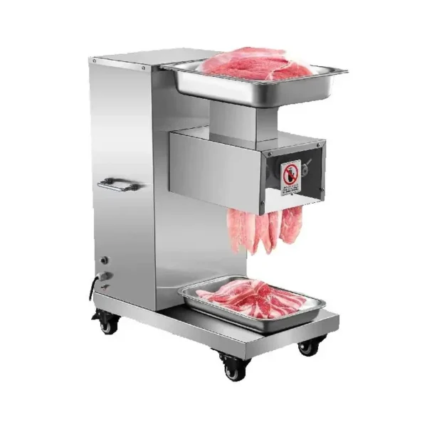 SucceBuy 500Kg/H Electric Meat Slicer 750W Commercial Meat Cutter 3mm Stainless Steel Blades Food Cutting Slicing Machine — MAC