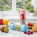 Portable USB Rechargeable Electric Juicer Cup 6-Leaf Blade Automatic Mini Fruit Blender Travel Outdoor Portable Personal Smoothi — Portable