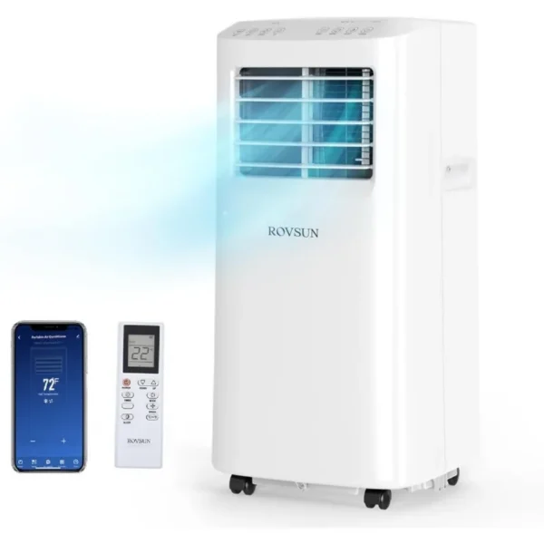 ROVSUN WiFi Enabled Smart Portable Air Conditioner with Remote & APP Control, 3-in-1 Cooler, Dehumidifier & Fan — ROVSUN