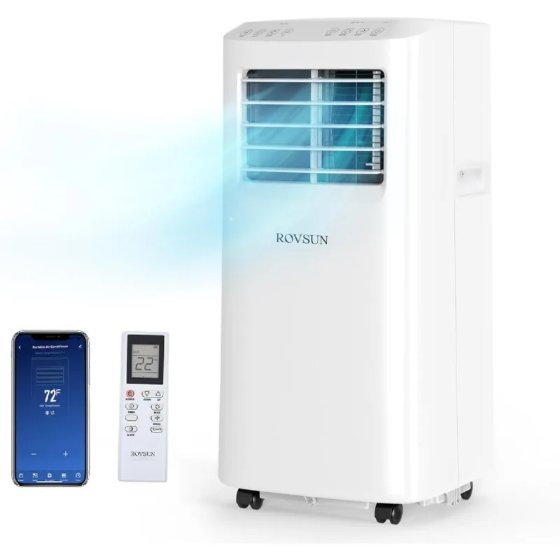 ROVSUN WiFi Enabled Smart Portable Air Conditioner with Remote & APP Control, 3-in-1 Cooler, Dehumidifier & Fan — ROVSUN