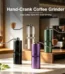 GZZT CGCYS38 Hand Crank Coffee Grinder 38mm CNC Stainless Steel 7-Core Burr Manual Coffee Bean Mill for Espresso Pour Over — GZZT