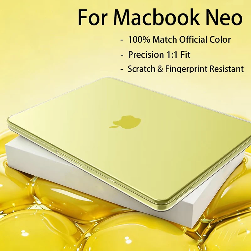 Laptop Case For MacBook Neo Case 13 inch 2026 100% Match Official Color Plastic Matte Hard Shell Case for A3404 — MAC