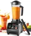 WantJoin Professional Blender, Commercial Blender for kitchen Max 1800W High Power Home and Commercial with Timer — WantJoin