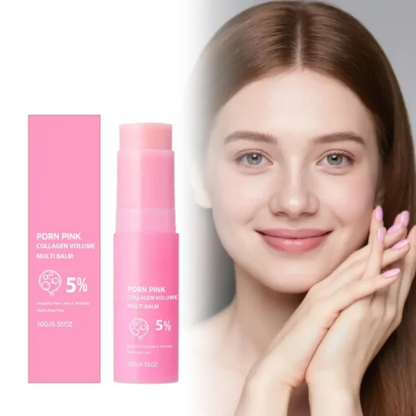 PDRN Pink Collagen Multi Balm, Fine Line Smoothing Skin Deep Hydrating & Plumping Moisturizer, Lightweight Serum — PDRN