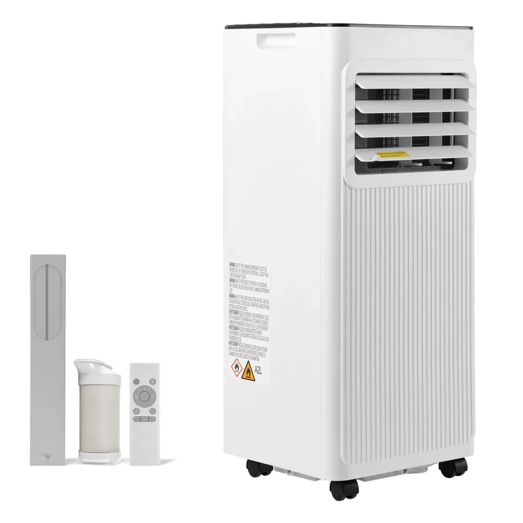 SucceBuy Portable Air Conditioner 3/4-in-1 Standing Unit with LED Touch Panel & Remote Control 24h Timer Fan for Room Indoor — SucceBuy