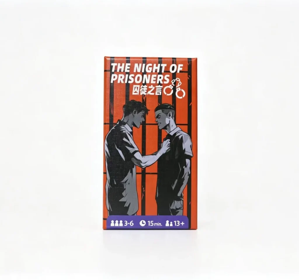 The Night of Prisoners - Identity Deduction Spy Bluff Card Game for 3-6 Players Chinese and English Board Game — The