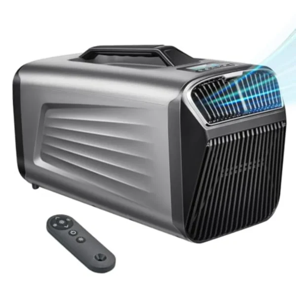 5200BTU Portable Camping Air Conditioner for Tent Outdoor and Indoor Use 400W Low Power for RV Truck Van and Car Cooling Dark S — Generic