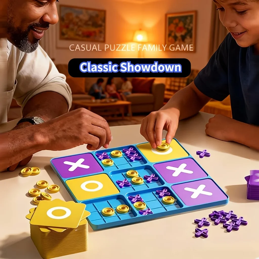 Strategic Upgraded Tic-Tac-Toe Game for Parties - Xs Vs O' Board Game for Boys, Girls, And Families — Strategic