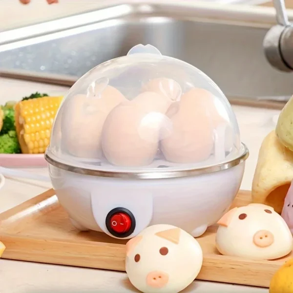 Egg Cooker Automatic Power Off Home 7 Eggs Multi-Functional Steamed Egg Custard Boiled Egg Machine Breakfast Artifact — MAC