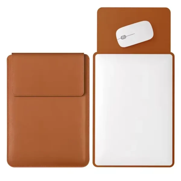 Laptop Bag, 13/13.3/14/15/15.4/15.6/16 Inch, Notebook Computer Mouse Pad, Pu Leather Bladder Bag, Computer Bag Accessories — Laptop