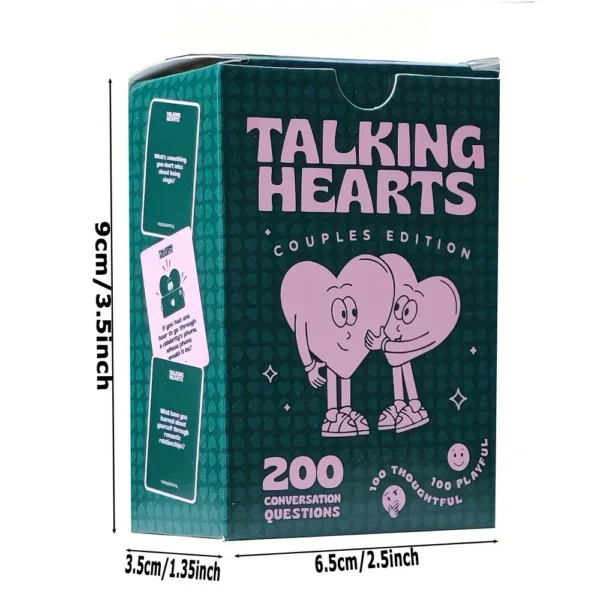 2026 Talking Hearts Conversation Cards Couple Card Game for Date Nights Travel Adventures | Great Valentine's Gift for Couples — Generic