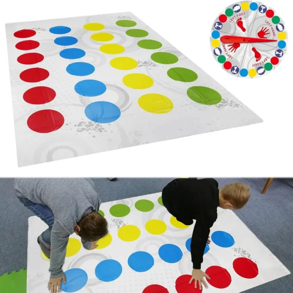 Twister Game Twister Funny Balance Family Party Games with Spinner Floor Play Mat Floor Game Gift for Kids Family Birthday Party — Twister