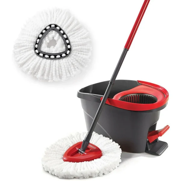 Easy Wring and Clean Floor Mop Turbo Microfibre 2in1 Replacement Refill Mop Head Accessory Home Cleaning Tools Mop — Ring