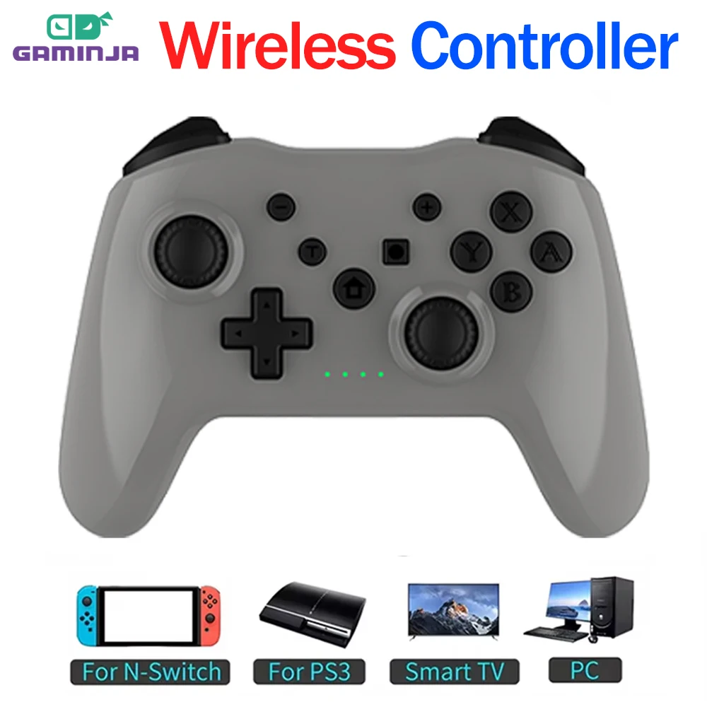 GAMINJA 360°Rocker Wireless Bluetooth Controller No Latency BT Gamepad HD Vibration PC Joystick For Nintendo Switch — GAMINJA