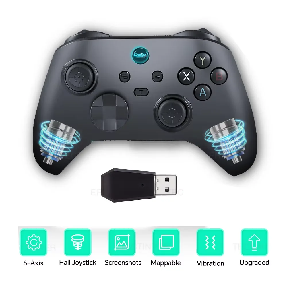G6 Wireless Hall Effect Controller For Nintendo Switch 1/2 Gamepad For Switch/PS3/PS4/Android/IOS PC Controls Bluetooth Joystick — G6