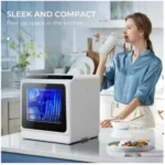 Mini portable dishwasher countertop compact dishwasher, desktop small dishwasher with 5L built-in water tank GN781TB — Mini