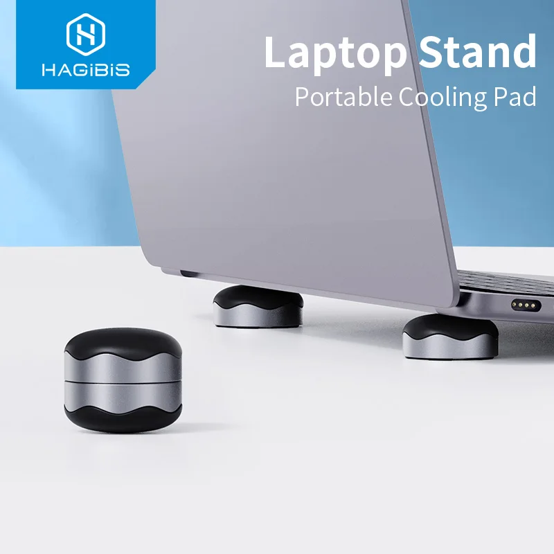 Hagibis Laptop Stand Magnetic Portable Cooling Pad For MacBook Laptop Cool Ball Heat Dissipation Skidproof Pad Cooler Stand — MAC