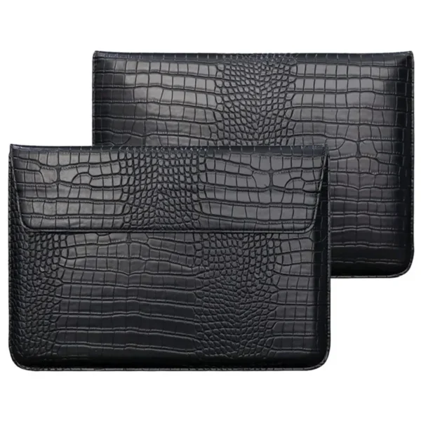 Crocodile Leather Flip Case Bag Laptop Sleeve for Macbook Air 13 14 15 16 Inch M5 M4 M3 M2 Chip Mac Book Pro Cover Accessories — MAC