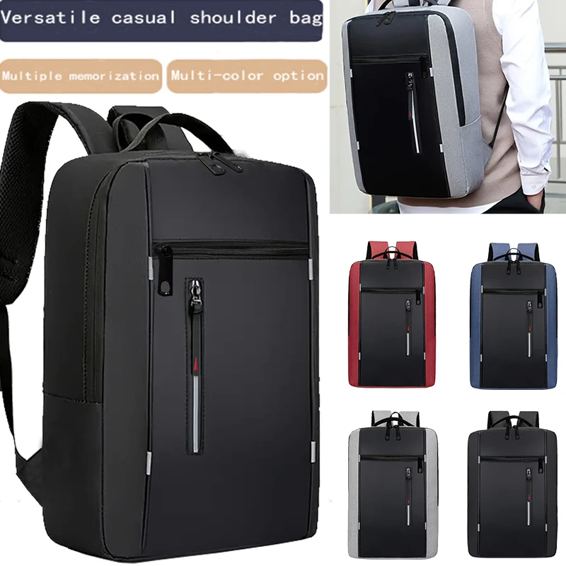 Fashion Business Laptop Backpack Large Capacity Shockproof Computer Bag Casual Office Travel Shoulder Bag for Work — Fashion