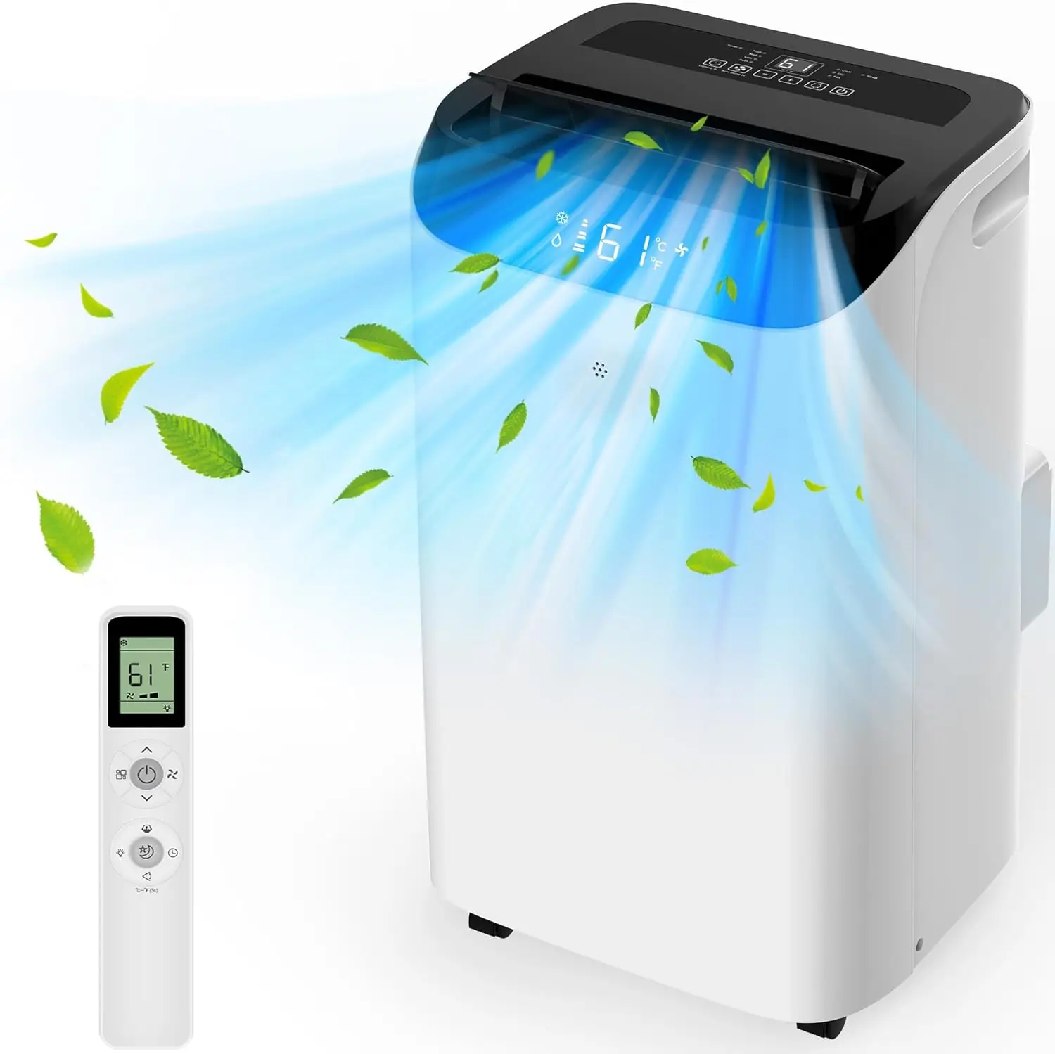 Sfe94909838864b8ea85dd13c44afabd7z-1.webp Portable 3-in-1 Air Conditioner with Remote, Cool Up to 700 sq.ft, Fan & Dehumidifier, Smart Mode, 3 — Portable