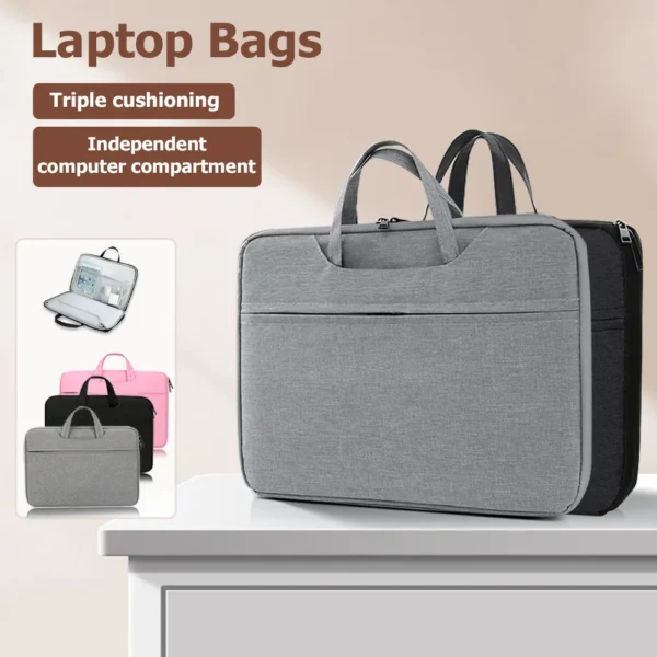 Laptop Bags For MacBook Air Pro Xiaomi Huawei Sleeve Case Portable Laptop Handbag Notebook Cover Shoulder Bags For 11-16 inch — Xiaomi
