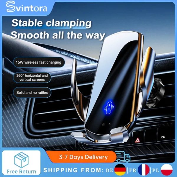 Magnetische draadloze autolader 15W snelladen auto telefoonhouder