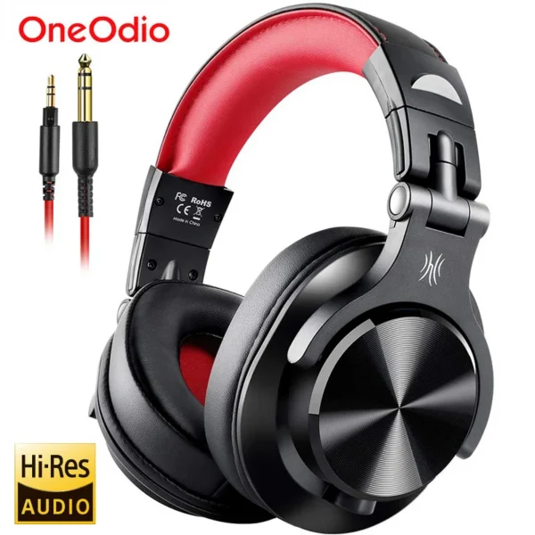 Oneodio A71 Wired Over Ear HiFi Headphones With Mic Studio DJ