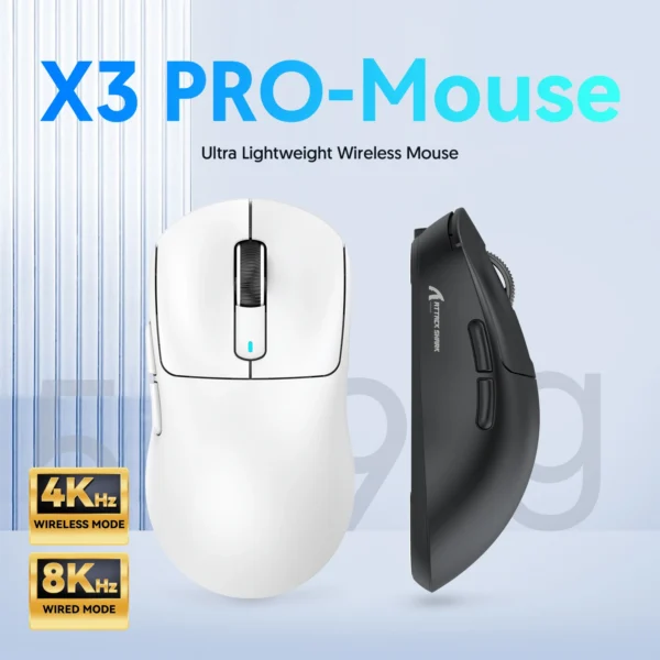 Attack Shark X3Pro X3 Wireless Mouse Lightweight PAW3395 26000dpi
