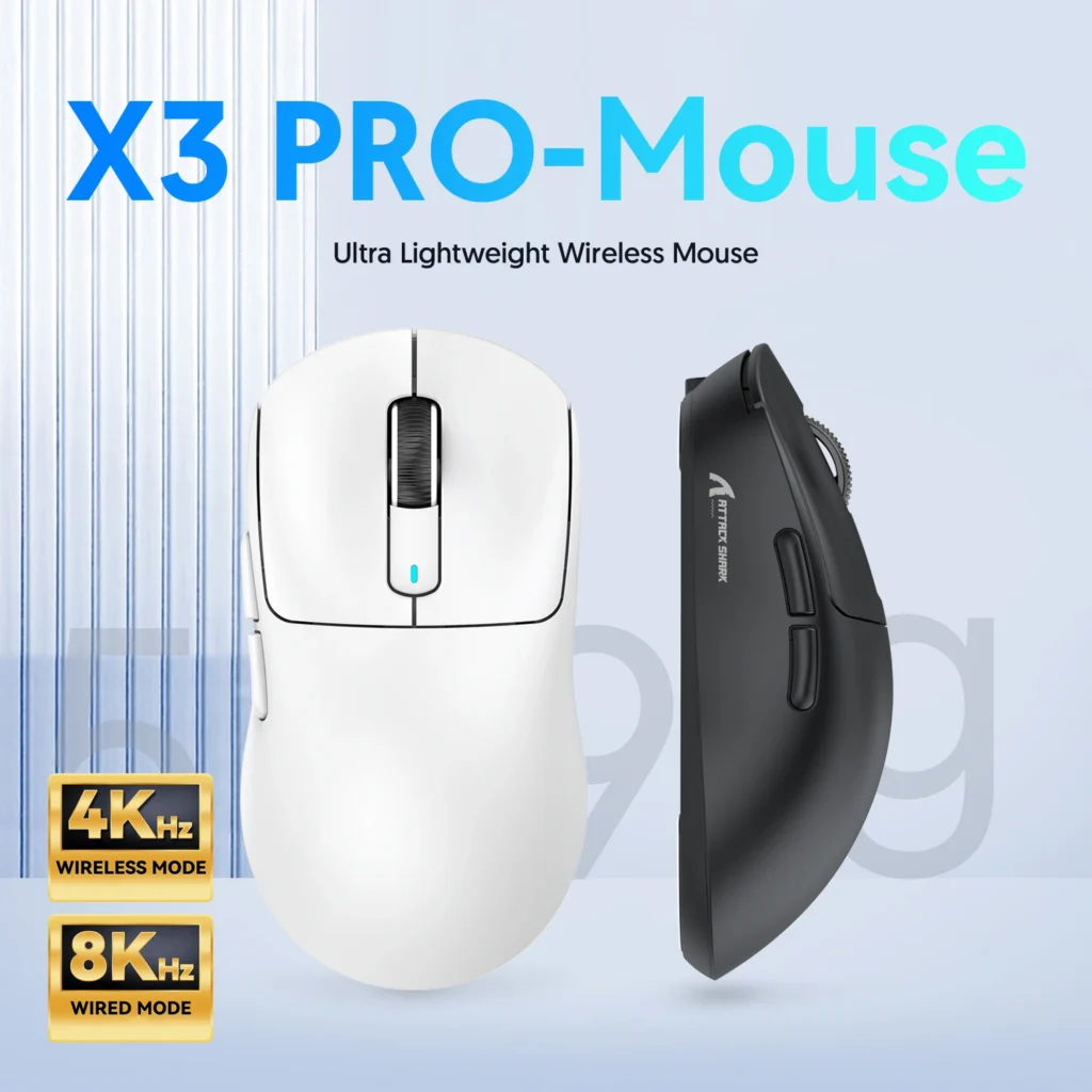 Attack Shark X3Pro X3 Wireless Mouse Lightweight PAW3395 26000dpi