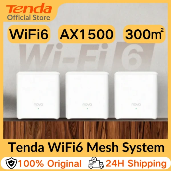 Tenda Nova MX3 AX1500 Mesh WiFi 6 System 3500 sq.ft WiFi 6 Mesh System