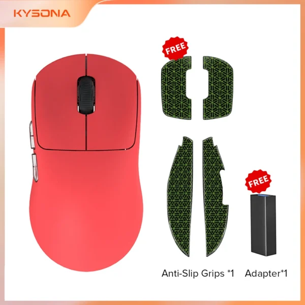 KYSONA Aztec Gaming Mouse Wireless 1000Hz Polling Rate PAW3395