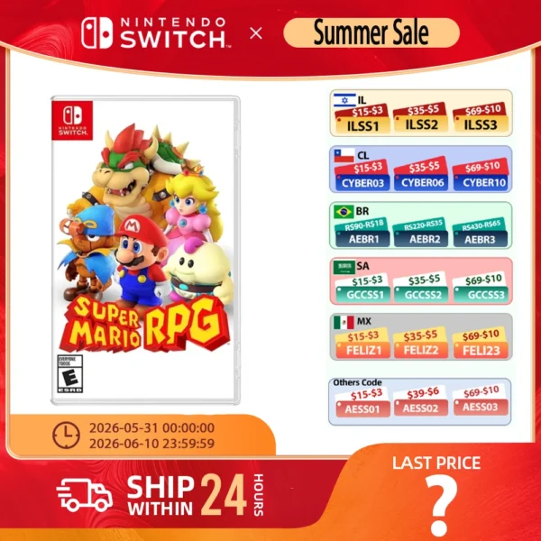 Super Mario RPG - Nintendo Switch Games Physical Cartridge Support TV
