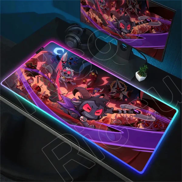 Large RGB Luminous Cult of the Lamb PC Mouse Pad Office Table