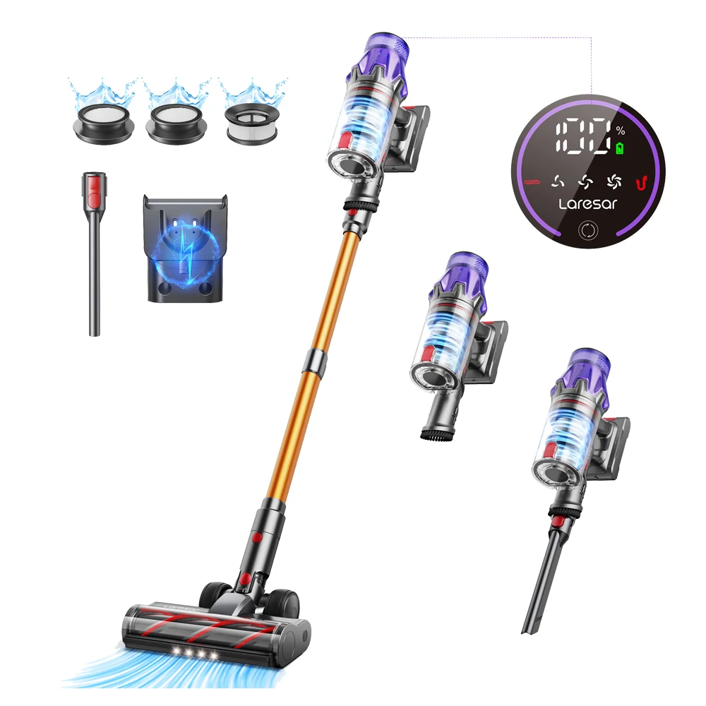Laresar V7 500W 50000PA Suction Power Cordless Vacuum Cleaner Handheld