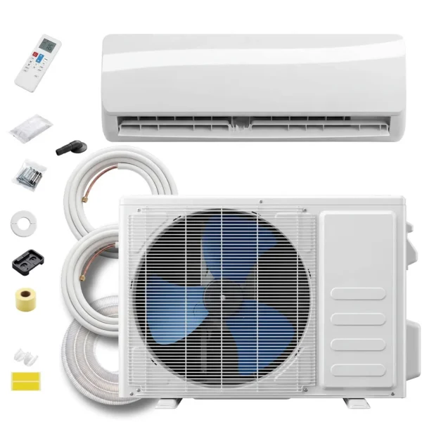 12,000 BTU Mini Split AC/Heating System, 115V Inverter Ductless Air