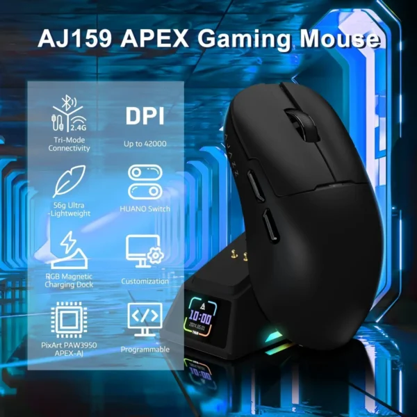 AJAZZ AJ159/AJ159 NL P/AJ159 NL APEX 2.4G USB Wireless Mouse Bluetooth