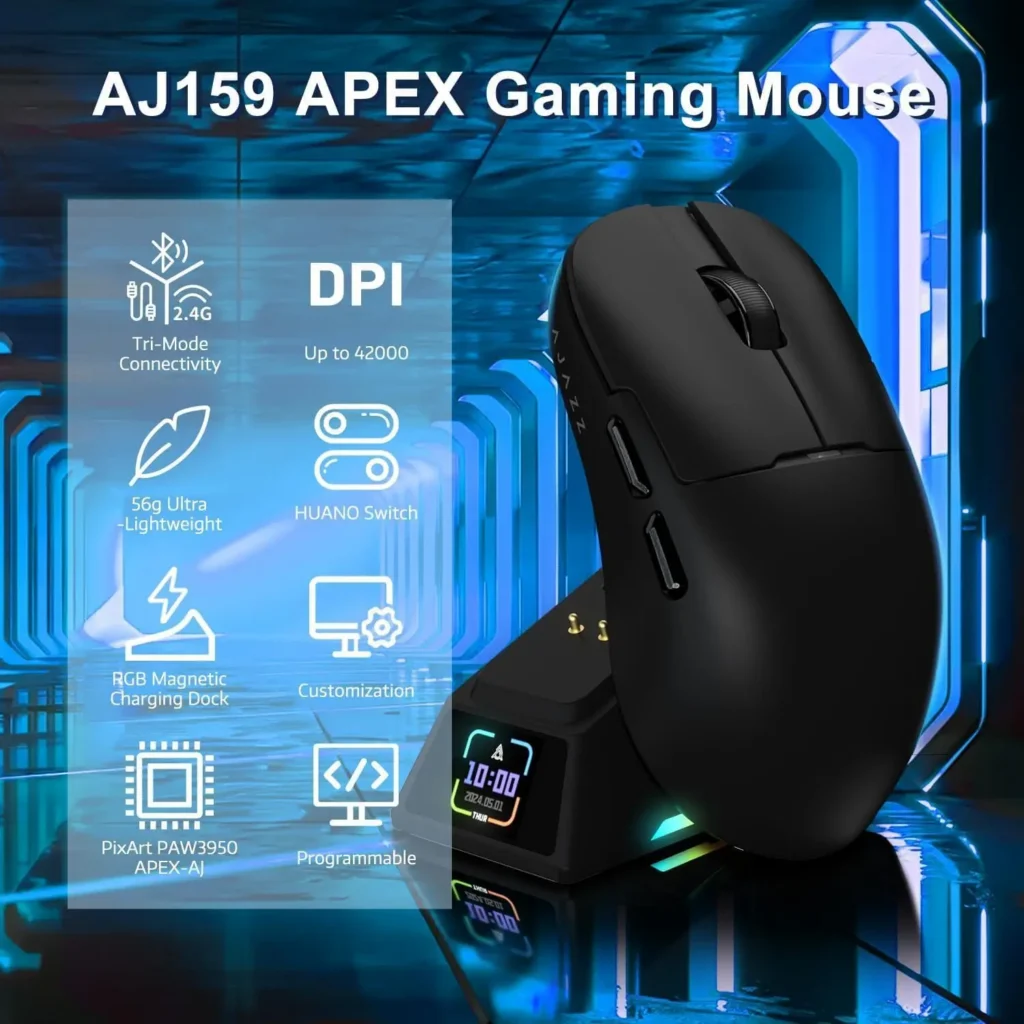 AJAZZ AJ159/AJ159 NL P/AJ159 NL APEX 2.4G USB Wireless Mouse Bluetooth