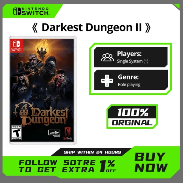 Nintendo Switch Darkest Dungeon II Original Physical Game Card