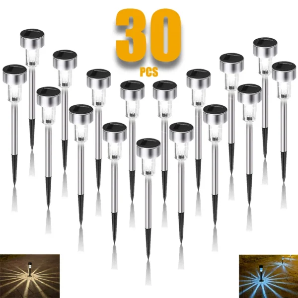 Solar Garden Light Outdoor Solar Powered Lamp Waterproof Landscape