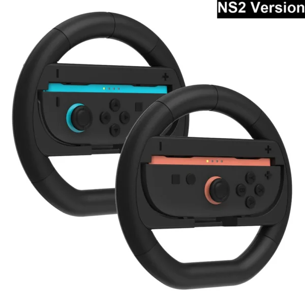 2 Pcs/Set Racing Steering Wheels for Switch 2 JoyCon Controller