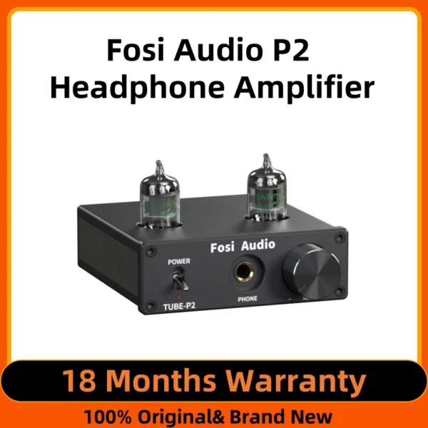 Fosi Audio P2 Integrated Portable Headphone Amplifier Vacuum Tube Amp