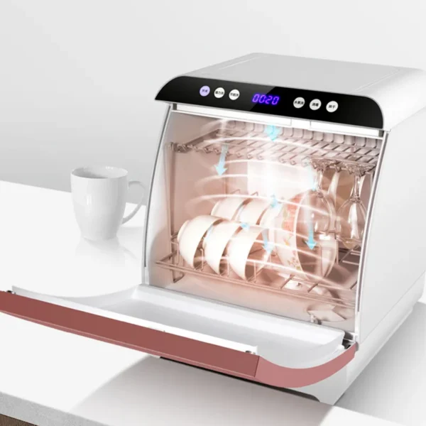 Home Portable Dishwasher, Desktop Mini Model, 6-8 Place Settings