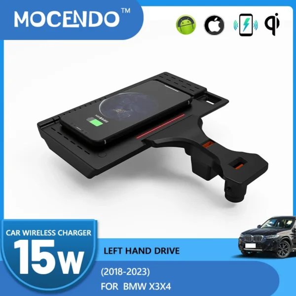 15W Draadloos Opladen Voor Bmw X3 G01 X4 G02 Auto Accessoires Snelle