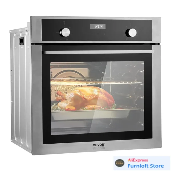 Wall Oven, 24 inch Electric Built-in Wall Oven with 9 Cooking