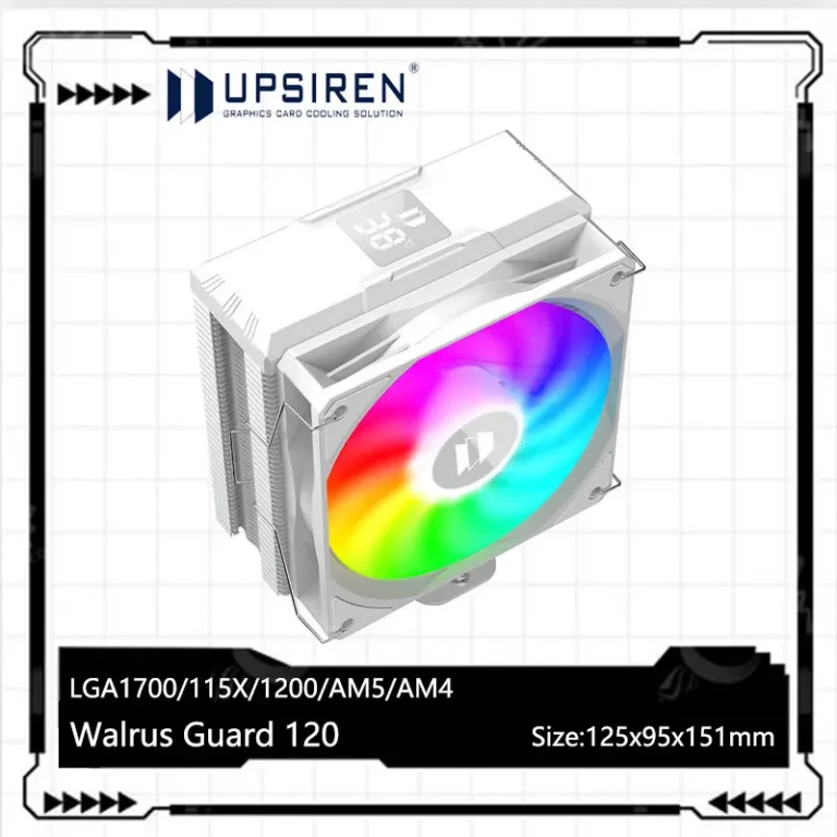 UPSIREN Walrus Assassin 90 4 heat pipe single tower air cooler with