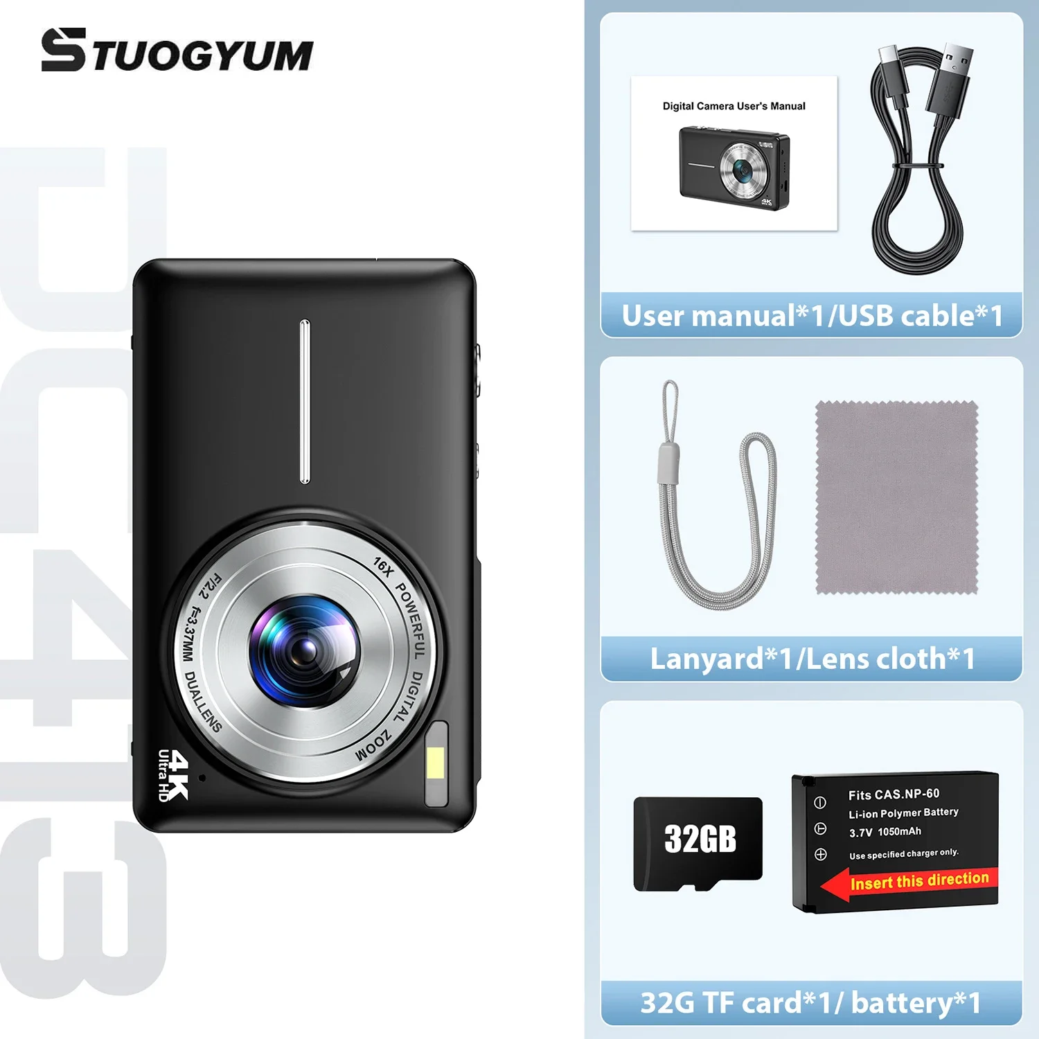 S8c02627c8479476a9335d28b412a37c8V.webp 4K Digital Camera 64MP Camera Suitable for Photography Point and Shoot