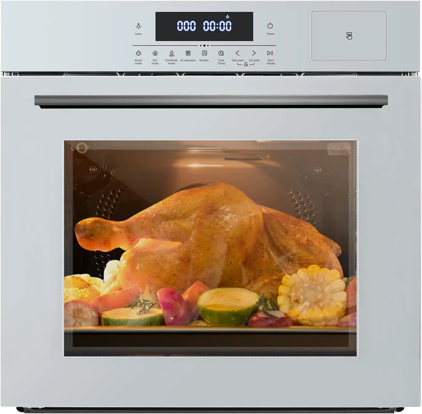 240V 3000W Electric Convection Built-In Wall Oven, 24-inch Single Oven